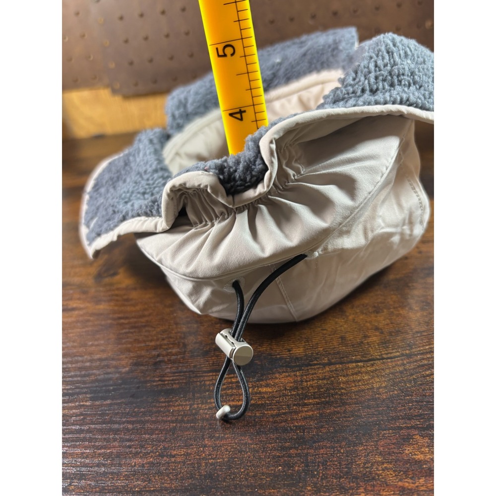 Maden Clothing‎ Winter Trapper Hat Ear Flap Beanie Tan Sherpa Lined Size 56 62CM - Picture 7 of 7